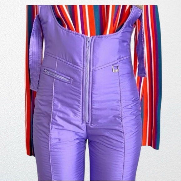 Vintage FERA Ski Overalls Rare Purple SZ 12 - Picture 10 of 13